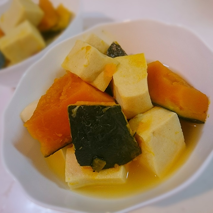 【簡単】かぼちゃ高野豆腐の煮物